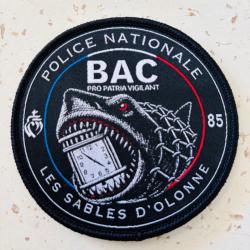 Vend &eacute;cussons patchs police nationale BAC les sables D'olonne Vend&eacute;e neuf