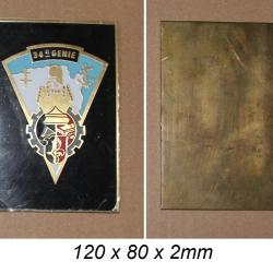 34&deg; R&eacute;giment du G&eacute;nie ( plaque rectangulaire )