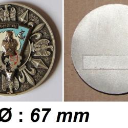 34&deg; R&eacute;giment du G&eacute;nie ( plaque ronde )