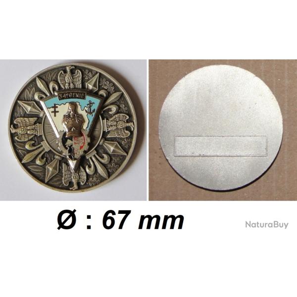 34� R�giment du G�nie ( plaque ronde )