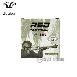 25 Cartouches JOCKER Rsd Tactical Slug 28g Cal 12/70