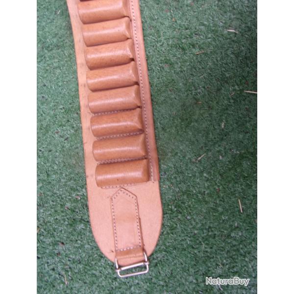 cartouchi�re de chasse cuir calibres 16 et 12