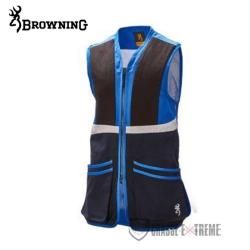 Gilet de Tir BROWNING Sporter Curve Bleu Taille S