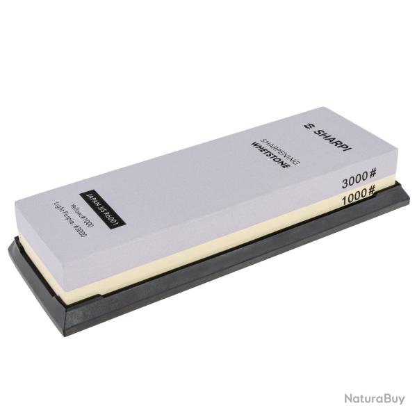 Pierre � Affuter Double Face Sharpi 1000/3000 Corindon avec Support
