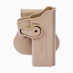 Holster LV2 pour SIG Sauer P226 / P220 &agrave; rail incurv&eacute; Tan Droitier