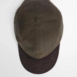 Casquette Barbour ASHBY visi&egrave;re velours marron