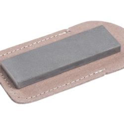 Pierre &agrave; Affuter Diamant&eacute;e de Poche Eze-Lap Fine  Grain 600 avec &Eacute;tui Cuir