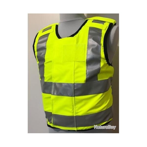 GILETS PARES BALLES ZIP POUR CHASSEUR HAUTE VISIBILITE