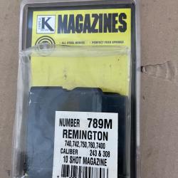 Chargeur 10 coups pour carabine REMINGTON 740 742 750 760 7400 calibre 243 et 308