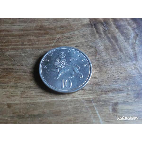 monnaie 10 pences  1975