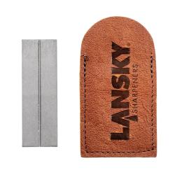 Pierre &agrave; Affuter Diamant&eacute;e de Poche Lansky Fine  Grain 600 avec &Eacute;tui Cuir