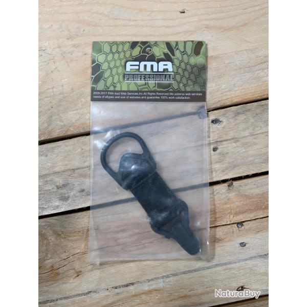 Adaptateur Paraclip MA1 pour sangle un point - FMA PROFESSIONAL - Couleur Noir
