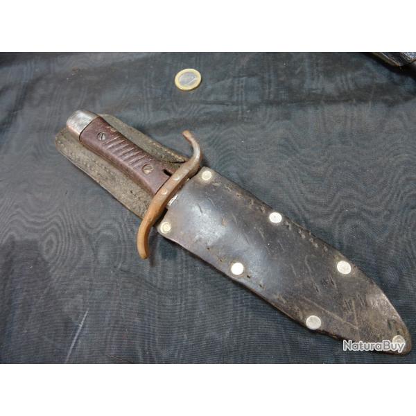 couteau de type scout allemand ou couteau de tranch�e allemand ww1