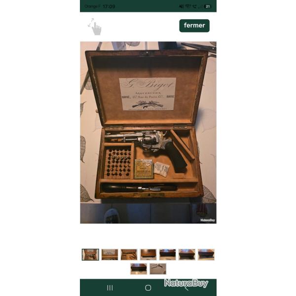 REVOLVER "ENTI�REMENT GRAV� en CREUX" COFFRET COMPLET!