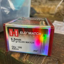 Ogives 147 gr ELD Match