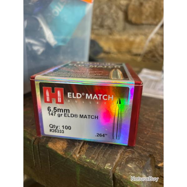 Ogives 147 gr ELD Match