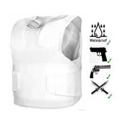 Gilet pare balles ultra discret et l&eacute;ger-blanc GARANTIE 10 ANS