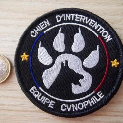 &eacute;cusson chien d'intervention cynophile insigne PN