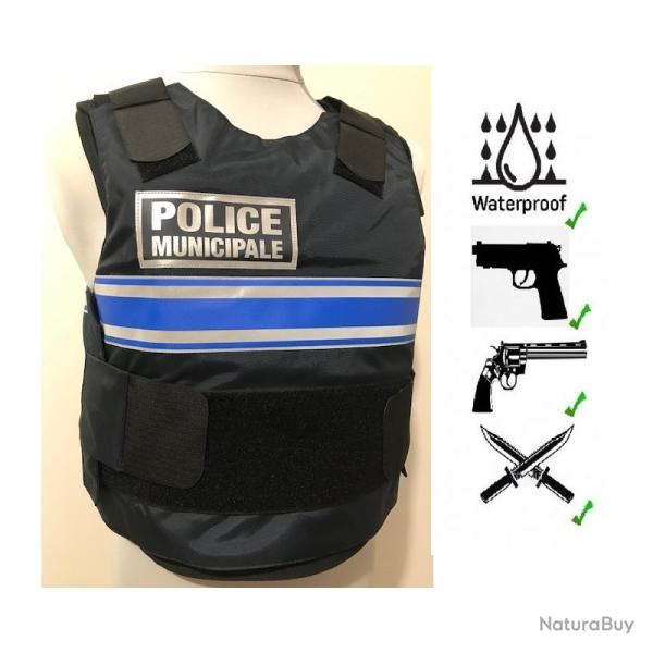 gilet pare balles POLICE MUNICIPALE  avec protection balistique IIIA int�gr�e