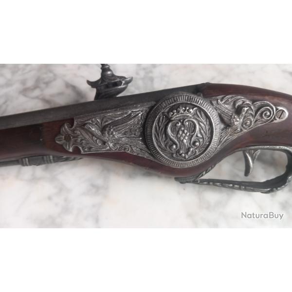reproduction de pistolet � silex avec baguette, pirate ? Tromblon ? Fonctionne