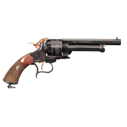 REVOLVER &Agrave; POUDRE NOIRE PIETTA 1862 LE MAT CAVALRY ACIER BRONZ&Eacute; 6.75" .44 PN