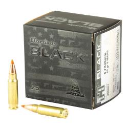 Boite de 25 cartouches Hornady V-MAX Black - Cal. 5.7x28 mm