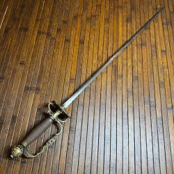 RARE &Eacute;P&Eacute;E DE COUR A PAS D'&Acirc;NE D'ENFANT PAGE DEBUT XVlll &Eacute;ME SI&Egrave;CLE