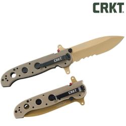 Couteau CRKT forces sp&eacute;ciales "M21-14DSFG", couleur coyote
