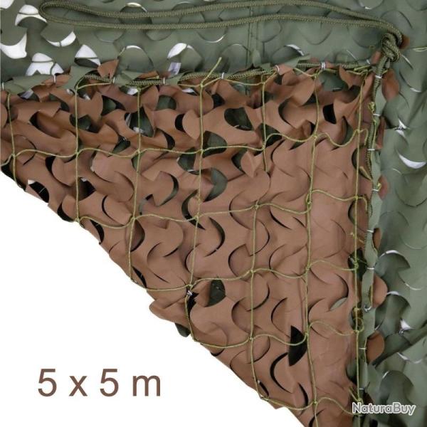 Filet de Camouflage First� S-Circle Cut (For�t) - 5 x 5 m�tres