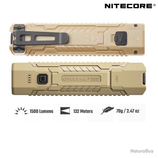 Lampe torche Nitecore EDC07 couleur : sable/d�sert - 1500 lumens Sable / Beige