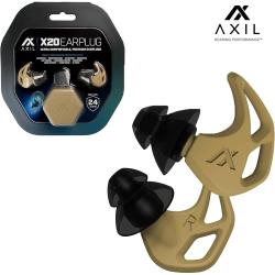 Bouchons d'oreilles (BAB) Sable - AXIL X20 (s'adaptent &agrave; diff&eacute;rentes tailles) Sable / Beige