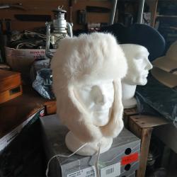 Chapka Cosaque en v&eacute;ritable fourrure de lapin T. 59