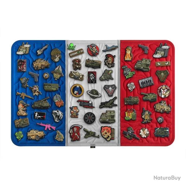 Panneau bleu-blanc-rouge en Velcro pour Collection de Patchs et �cussons