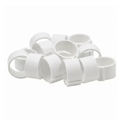 50 Bagues &agrave; clip &eacute;co &Oslash; 20 mm Blanc