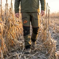 Pantalon de chasse Francital Cerb&egrave;re vert anti-ronces L
