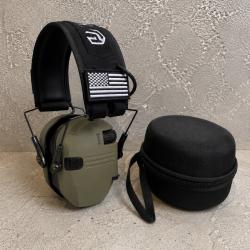 casque &eacute;lectronique green ranger + housse rigide