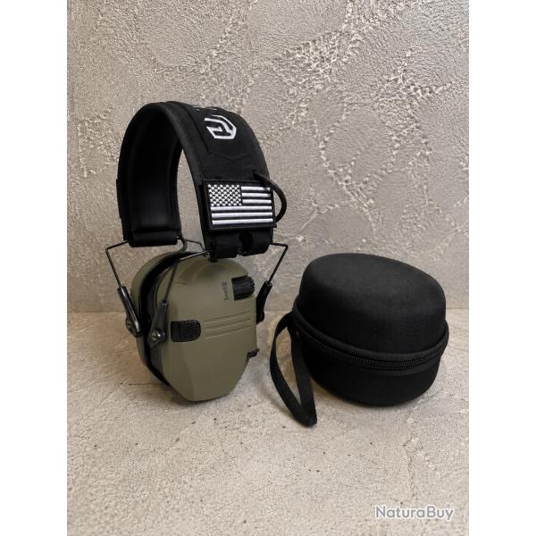 casque �lectronique green ranger + housse rigide