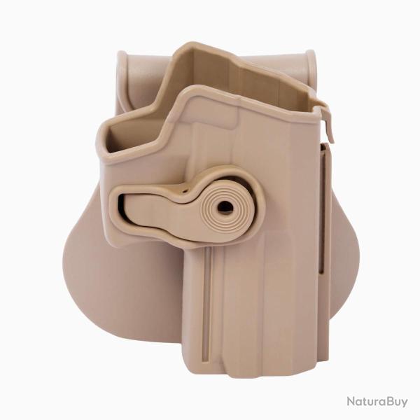 Holster LV2 Heckler & Koch Usp Compact 9/.40 Tan Droitier