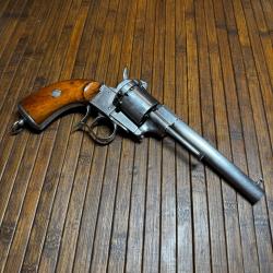 REVOLVER LEFAUCHEUX 1858 TYPE OFFICIER MARINE 12 mm broche