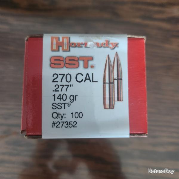 100 Hornady SST 270 cal .277 140 gr