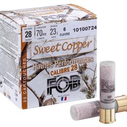 Cartouches FOB sweet copper (cuivre) - Cal: 28/70 - 23g - N&deg;6 - par 25