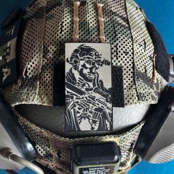 Patch tactique Skeleton Operator NVG - Format Vertical 10x5 cm (100 % Cordura 500D)