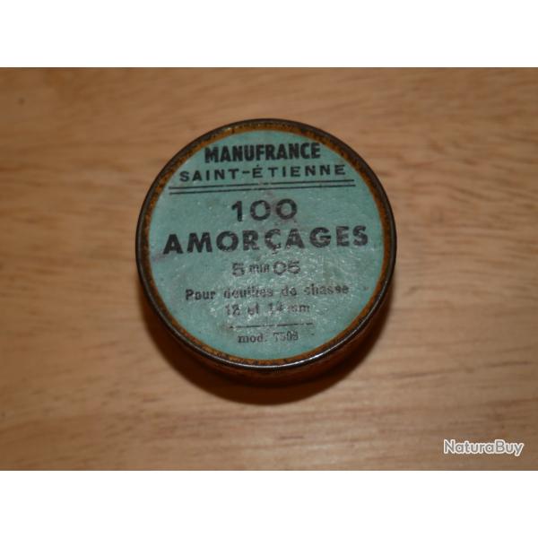 Boite d'amorces MANUFRANCE amor�age 5.05mm pour douilles 12 et 14mm