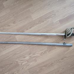 Sabre Officier Infanterie Mle 1882 - Lame Coulaux & Cie Klingenthal - Calotte H&eacute;raldique