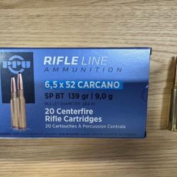 Boite de cartouches Cal.6,5x52mm neuve