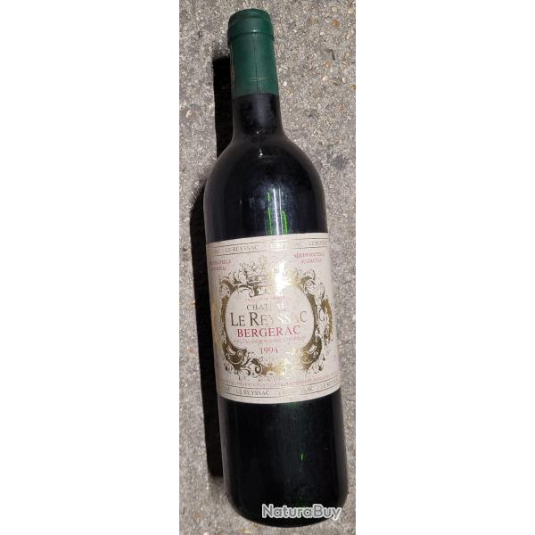 Bouteille de VIN ROUGE Ch�teau Le REYSSAC - BERGERAC (1994)