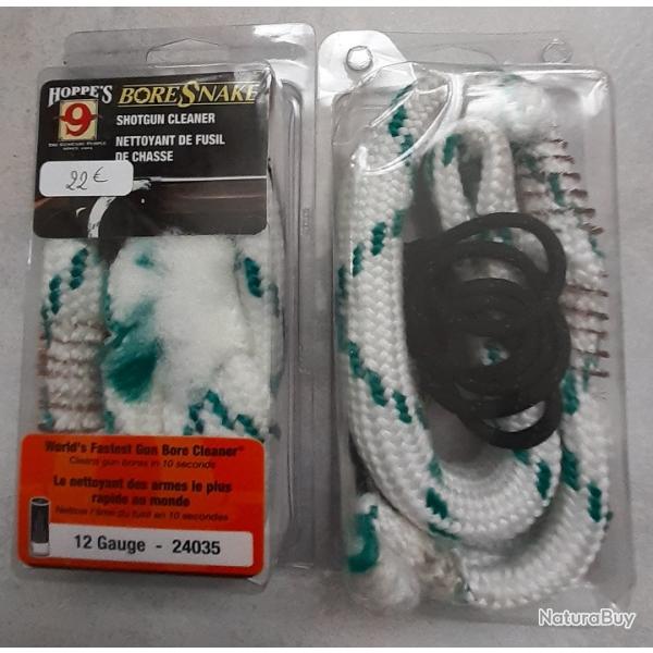 2 Cordons de nettoyage BoreSnake pour canons fusils Cal. 12