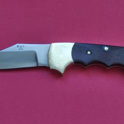 Rare couteau pliant vintage RIGID KNIVES USA R-9 Apache - Lockback (Ann&eacute;es 70).