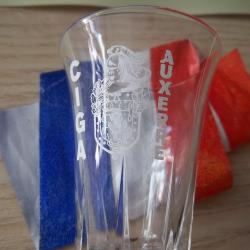 verre liqueur CIGA d'Auxerre (Centre d'Instruction des Gendarmes Auxiliaires)