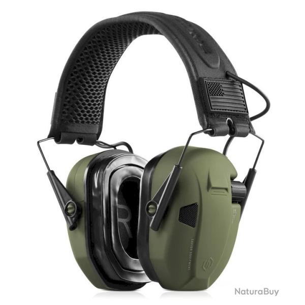 Casque antibruit �lectroniques SAVIOR vert